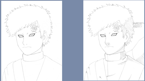 How to draw Gaara's Tattoo step by step 