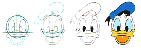 how to draw donald duck